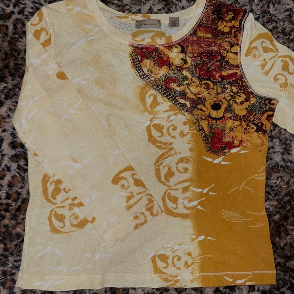 I.E. Relaxed Tops - Artistic Long Sleeve Shirt